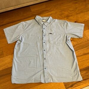 columbia mens button down short‎ sleeve shirt